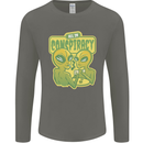 All in Conspiracy Funny Alien Poker Card Game Mens Long Sleeve T-Shirt Charcoal