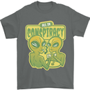 All in Conspiracy Funny Alien Poker Card Game Mens T-Shirt 100% Cotton Charcoal