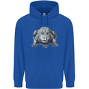 Alligator Drawing Crocodile Childrens Kids Hoodie Royal Blue