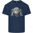Alligator Drawing Crocodile Kids T-Shirt Childrens Navy Blue