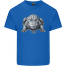 Alligator Drawing Crocodile Mens Cotton T-Shirt Tee Top Royal Blue