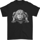 Alligator Drawing Crocodile Mens T-Shirt 100% Cotton Black