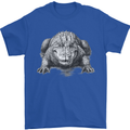 Alligator Drawing Crocodile Mens T-Shirt 100% Cotton Royal Blue