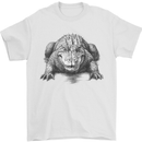 Alligator Drawing Crocodile Mens T-Shirt 100% Cotton White