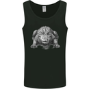 Alligator Drawing Crocodile Mens Vest Tank Top Black