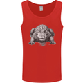 Alligator Drawing Crocodile Mens Vest Tank Top Red