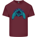 Alligator Snapping Turtle Mens Cotton T-Shirt Tee Top Maroon