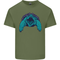 Alligator Snapping Turtle Mens Cotton T-Shirt Tee Top Military Green