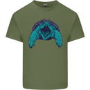 Alligator Snapping Turtle Mens Cotton T-Shirt Tee Top Military Green