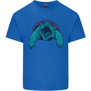 Alligator Snapping Turtle Mens Cotton T-Shirt Tee Top Royal Blue