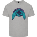 Alligator Snapping Turtle Mens Cotton T-Shirt Tee Top Sports Grey