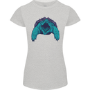 Alligator Snapping Turtle Womens Petite Cut T-Shirt Sports Grey