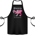 Allosaurus Dinosaur Cotton Apron 100% Organic Black