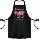 Allosaurus Dinosaur Cotton Apron 100% Organic Black
