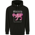 Allosaurus Dinosaur Mens 80% Cotton Hoodie Black