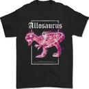 Allosaurus Dinosaur Mens T-Shirt 100% Cotton Black