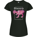 Allosaurus Dinosaur Womens Petite Cut T-Shirt Black