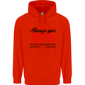 Always Give 100% Unless Blood Funny Donor Childrens Kids Hoodie Bright Red
