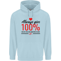 Always Give 100% Unless Blood Funny Donor Childrens Kids Hoodie Light Blue