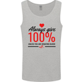 Always Give 100% Unless Blood Funny Donor Mens Vest Tank Top Sports Grey