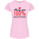 Always Give 100% Unless Blood Funny Donor Womens Petite Cut T-Shirt Light Pink