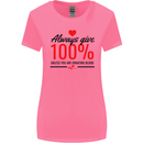 Always Give 100% Unless Blood Funny Donor Womens Wider Cut T-Shirt Azalea