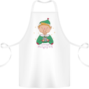 Always Hungry Elf Funny Christmas Food Xmas Cotton Apron 100% Organic White