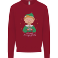 Always Hungry Elf Funny Christmas Food Xmas Kids Sweatshirt Jumper Red