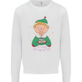 Always Hungry Elf Funny Christmas Food Xmas Kids Sweatshirt Jumper White