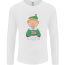 Always Hungry Elf Funny Christmas Food Xmas Mens Long Sleeve T-Shirt White