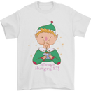 Always Hungry Elf Funny Christmas Food Xmas Mens T-Shirt 100% Cotton White