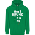 Am I Drunk Funny Beer Alcohol Wine Cider Guinness Childrens Kids Hoodie Irish Green