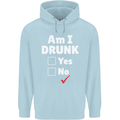 Am I Drunk Funny Beer Alcohol Wine Cider Guinness Childrens Kids Hoodie Light Blue
