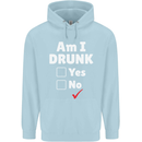 Am I Drunk Funny Beer Alcohol Wine Cider Guinness Childrens Kids Hoodie Light Blue