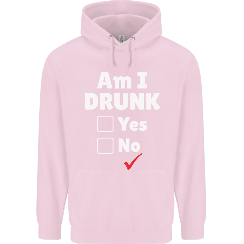 Am I Drunk Funny Beer Alcohol Wine Cider Guinness Childrens Kids Hoodie Light Pink