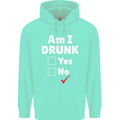 Am I Drunk Funny Beer Alcohol Wine Cider Guinness Childrens Kids Hoodie Peppermint