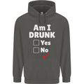 Am I Drunk Funny Beer Alcohol Wine Cider Guinness Childrens Kids Hoodie Storm Grey