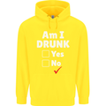 Am I Drunk Funny Beer Alcohol Wine Cider Guinness Childrens Kids Hoodie Yellow