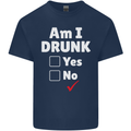 Am I Drunk Funny Beer Alcohol Wine Cider Guinness Kids T-Shirt Childrens Navy Blue