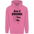 Am I Drunk Funny Beer Alcohol Wine Guiness Mens 80% Cotton Hoodie Azelea