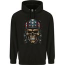 American Bandana Skull USA Biker Childrens Kids Hoodie Black