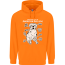 American Bulldog Anatomy Funny Dog Childrens Kids Hoodie Orange