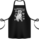 American Bulldog Anatomy Funny Dog Cotton Apron 100% Organic Black