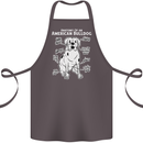 American Bulldog Anatomy Funny Dog Cotton Apron 100% Organic Dark Grey