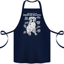 American Bulldog Anatomy Funny Dog Cotton Apron 100% Organic Navy Blue