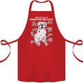 American Bulldog Anatomy Funny Dog Cotton Apron 100% Organic Red