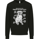 American Bulldog Anatomy Funny Dog Kids Sweatshirt Jumper Black