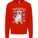 American Bulldog Anatomy Funny Dog Kids Sweatshirt Jumper Bright Red