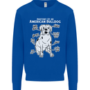 American Bulldog Anatomy Funny Dog Kids Sweatshirt Jumper Royal Blue
