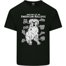 American Bulldog Anatomy Funny Dog Kids T-Shirt Childrens Black